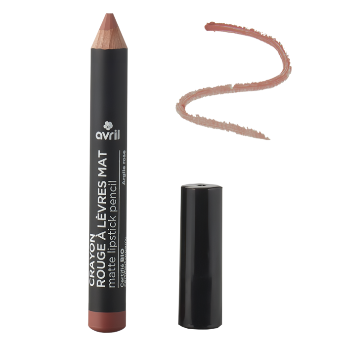 Crayon rouge à lèvres mat Argile Rose Certifié bio