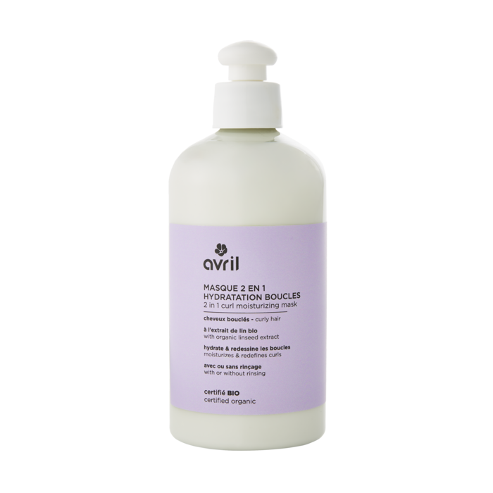 Masque 2 en 1 hydratation boucles 300ml, certifié bio