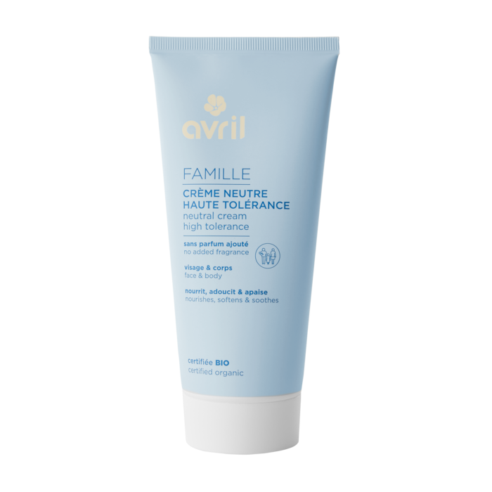 Crème neutre haute tolérance 200 ml - Certifiée bio