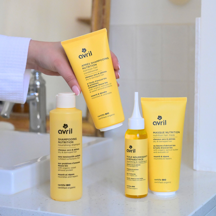 Après shampooing nutrition cheveux secs & abîmés 200ml, certifié bio
