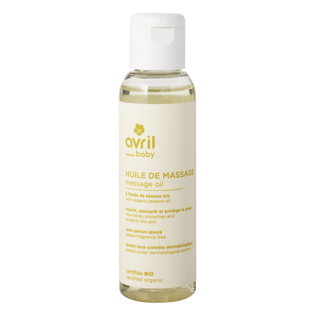 Huile de massage bébé 100 ml - Certifiée bio