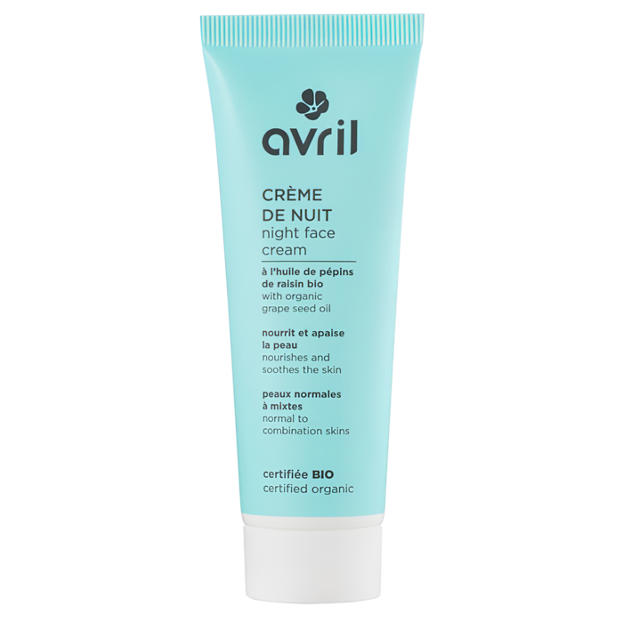 Crème de nuit Peaux Normales & Mixtes 50ml - Certifié bio