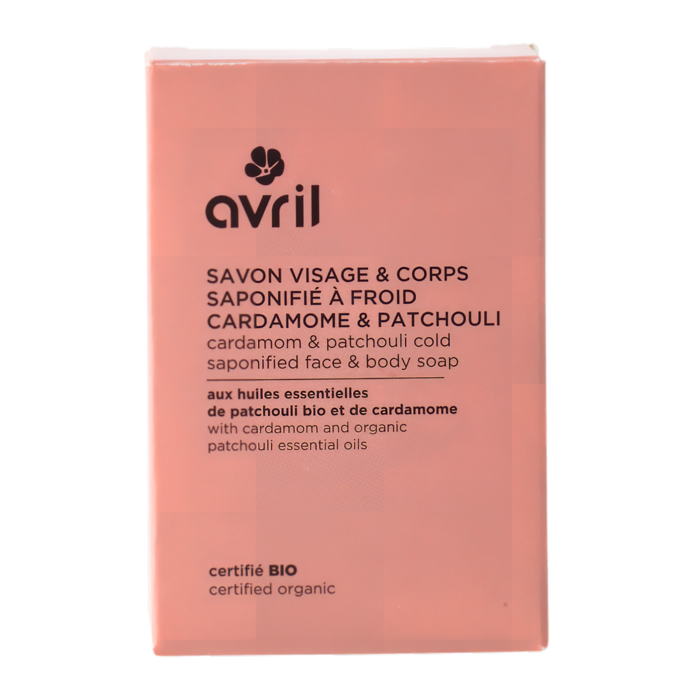 Savon à froid visage & corps cardamome & patchouli 100 g certifié bio