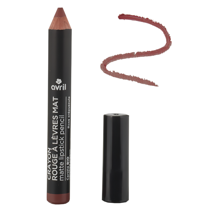 Crayon rouge à lèvres mat Rose Crépuscule Certifié bio