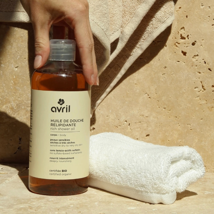 Huile de douche relipidante 500 ml - Certifié bio