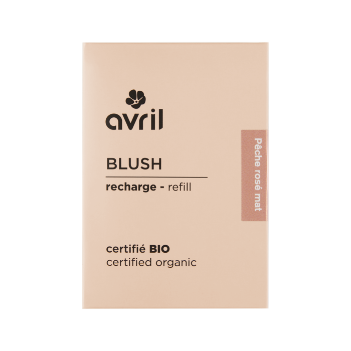 Recharge blush Pêch rosé mat Certifiée bio