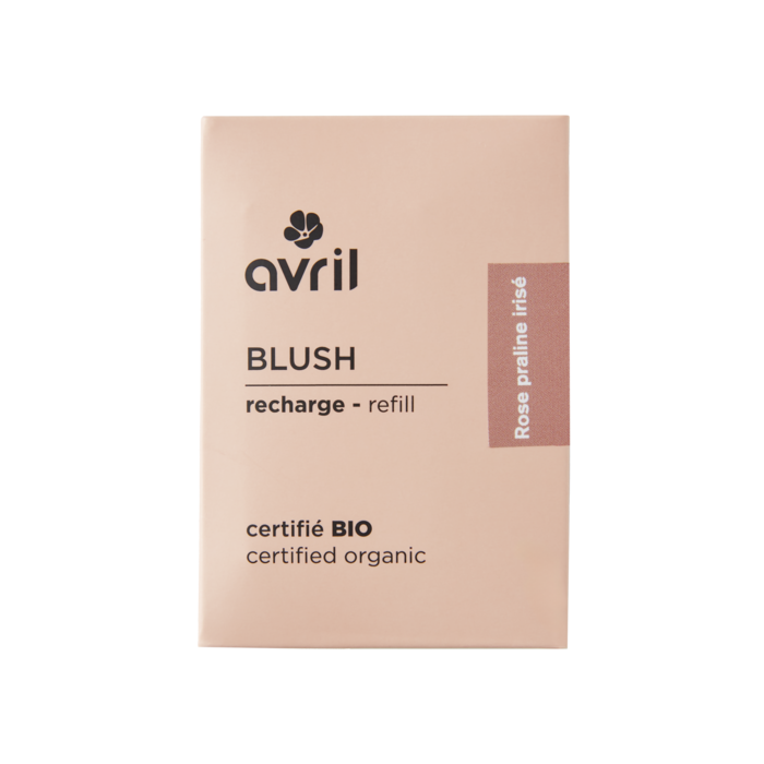 Recharge blush Rose praline  irisé Certifiée bio