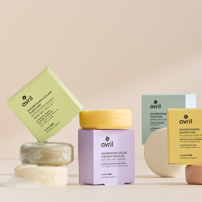 Shampooing solide cheveux bouclés 60g certifié bio