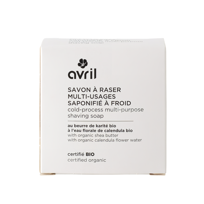 Savon à raser multi-usages saponifié à froid 100 g - Certifié bio