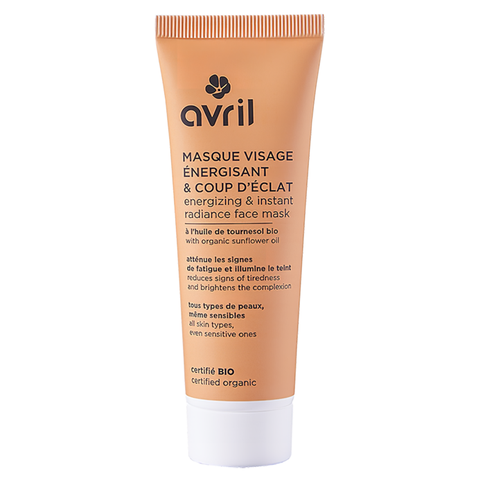 Masque visage énergisant & coup d’éclat 50 ml - Certifié bio