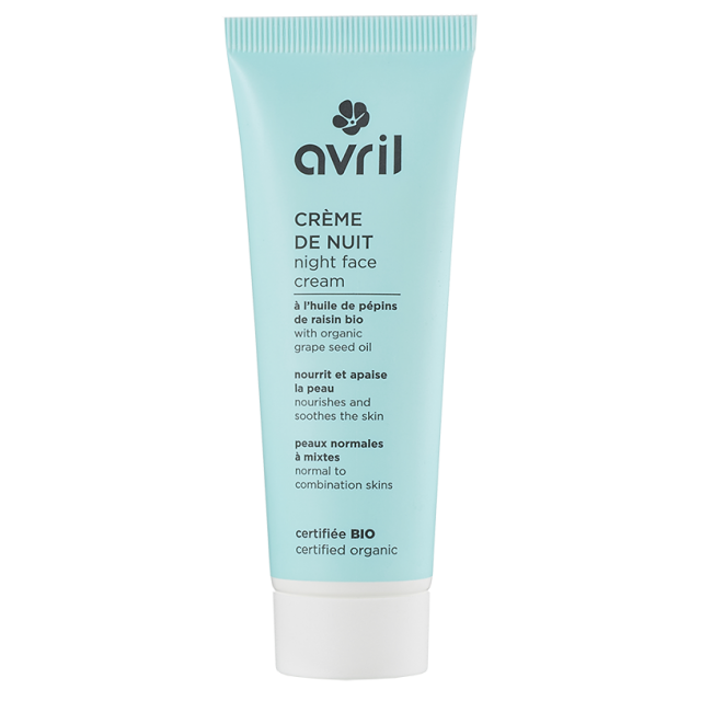 Crème de nuit Peaux Normales & Mixtes 50ml - Certifié bio
