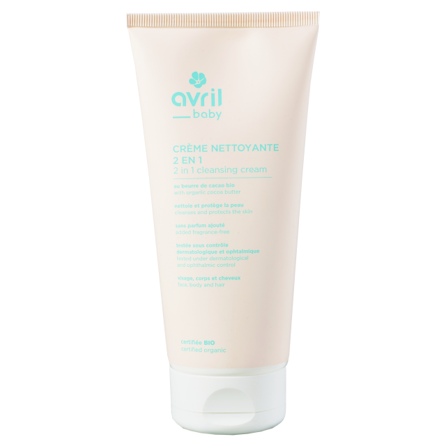 CRÈME NETTOYANTE 2 EN 1 BÉBÉ 200 ML - CERTIFIÉE BIO
