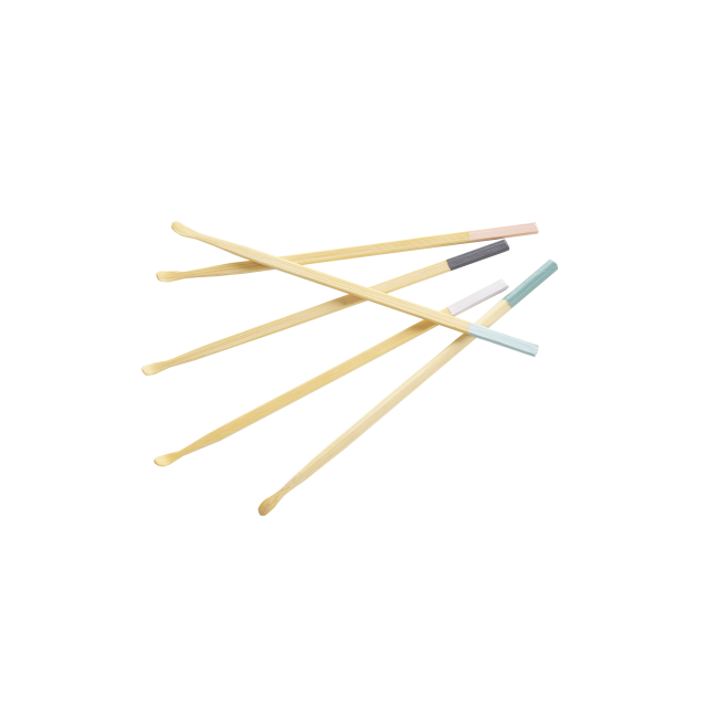 Cure-oreilles en bambou - bleu clair