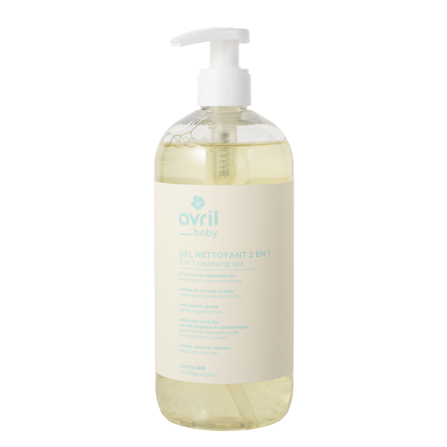 GEL NETTOYANT 2 EN 1 BÉBÉ 500 ML – CERTIFIÉ BIO
