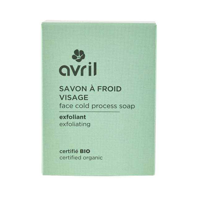SAVON À FROID VISAGE EXFOLIANT 100G - CERTIFIÉ BIO