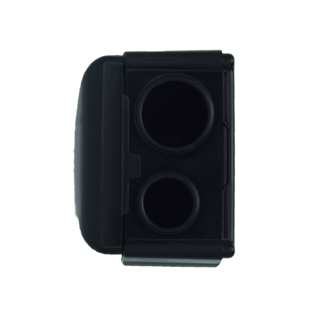 Taille-crayon double avec récuperateur et lamelle nettoyante